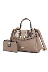 Womens MKF Geny Faux-Snake Shoulder Bag with Wallet by Mia K |  Zarnesh